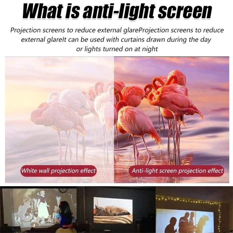 📢📢50% OFF !! ⏰📺HD Matte White Projection Screen, Immersive Home Theater🎬🌟