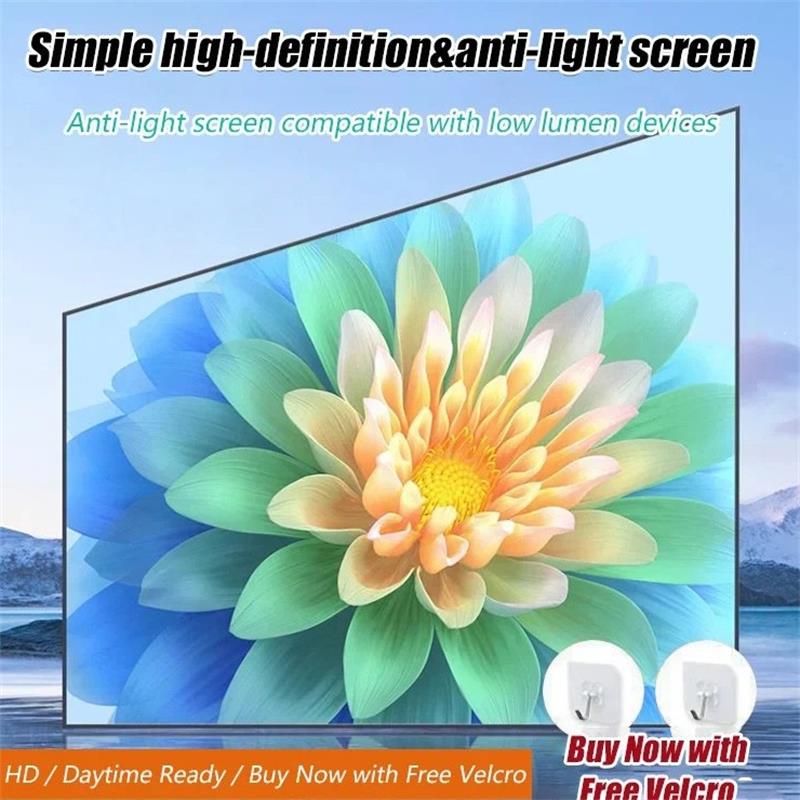 📢📢50% OFF !! ⏰📺HD Matte White Projection Screen, Immersive Home Theater🎬🌟