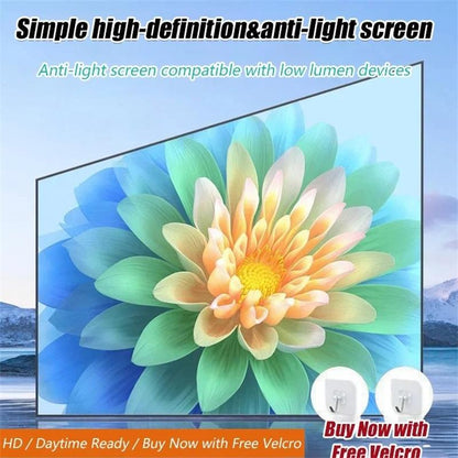 📢📢50% OFF !! ⏰📺HD Matte White Projection Screen, Immersive Home Theater🎬🌟