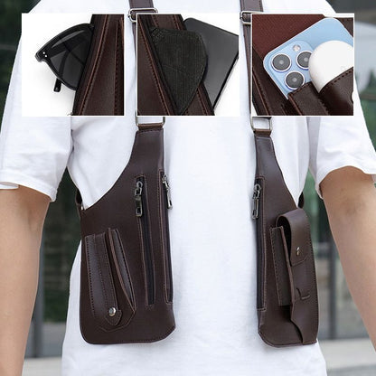 🔥2025 NEU TOPSELLER 🔥Doppelter Schultergurt Multi-Taschen Outdoor-Anti-Diebstahl-Taktische Tasche