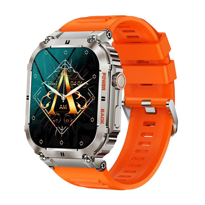 ⌚Waterproof Tactical Fitness Bluetooth Smartwatch – Fitness Tracker with Calls, Sports Modes & Long Battery Life ✨