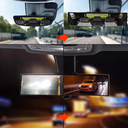 🚗 JETZT 60% RABATT!👀 Großer gekrümmter Auto-Rückspiegel – Weitwinkel & Toter-Winkel-Reduzierer – Universell, einfaches Anklippen 🛡️