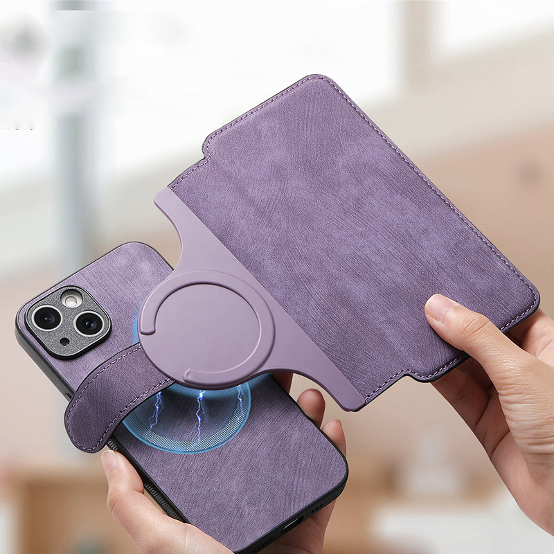 Leather Wallet Phone Case - 3 in 1 Detachable Magnetic Phone Case✨Provides 360° protection✨