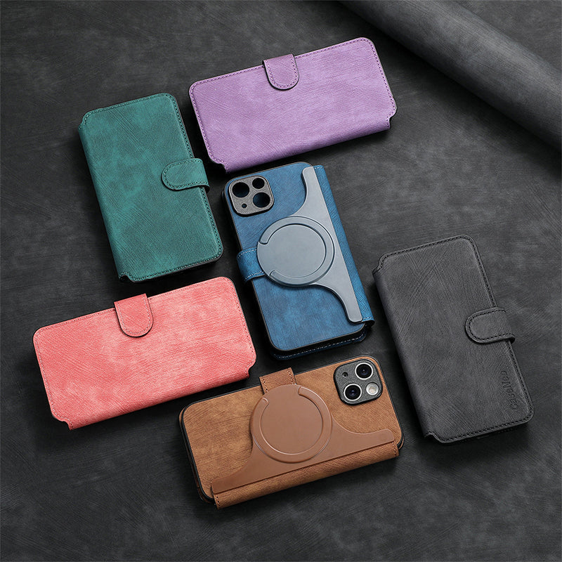 Leather Wallet Phone Case - 3 in 1 Detachable Magnetic Phone Case✨Provides 360° protection✨