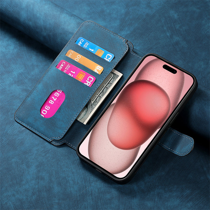 Leather Wallet Phone Case - 3 in 1 Detachable Magnetic Phone Case✨Provides 360° protection✨