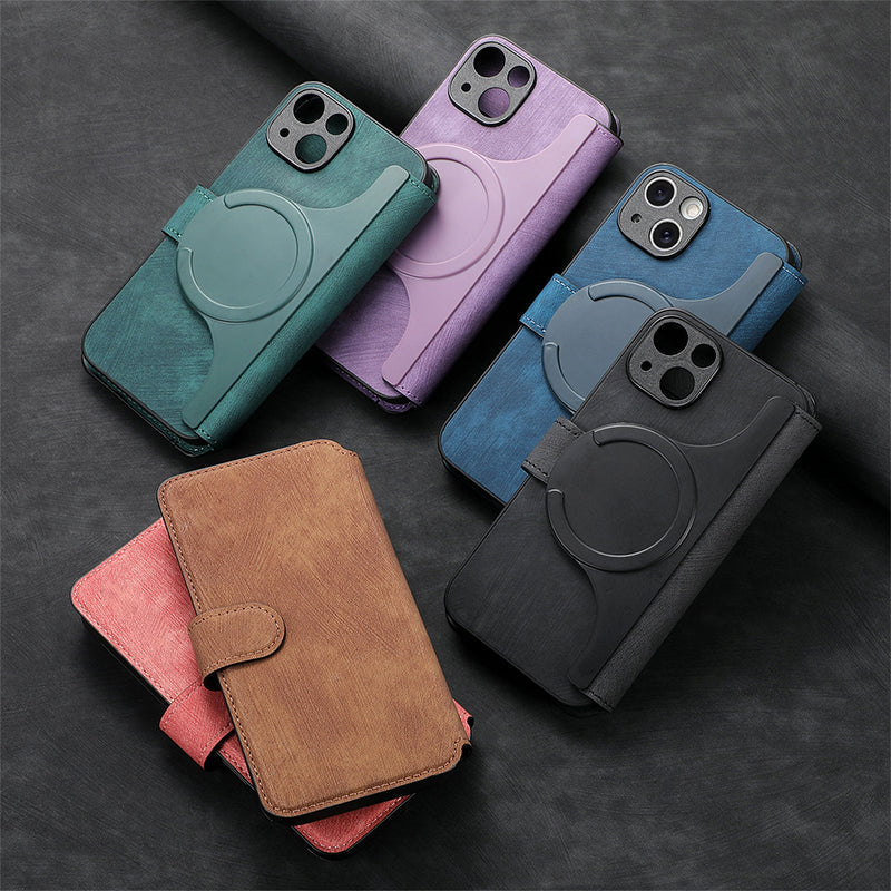 Leather Wallet Phone Case - 3 in 1 Detachable Magnetic Phone Case✨Provides 360° protection✨