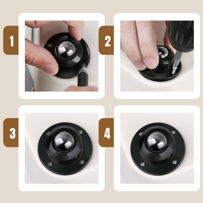 🏠✨Adhesive Load-Bearing 360°Universal Pulleys -  No Tools, No Lifting, No Hassle!