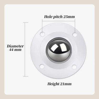 🏠✨Adhesive Load-Bearing 360°Universal Pulleys -  No Tools, No Lifting, No Hassle!