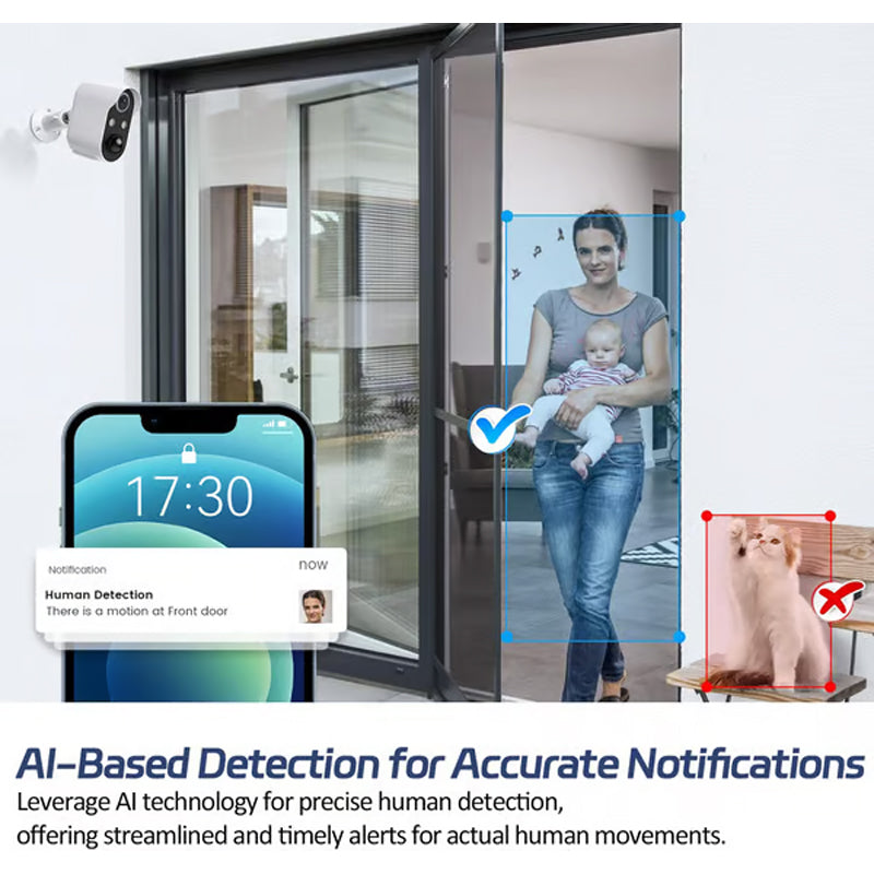 🏡Keep Your Home Safe 24/7 🔒Solar Powered Surveillance Camera - WiFi Wireless IP Camera