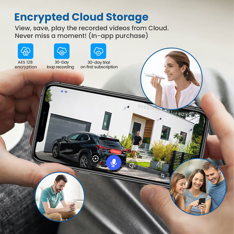 🏡Keep Your Home Safe 24/7 🔒Solar Powered Surveillance Camera - WiFi Wireless IP Camera
