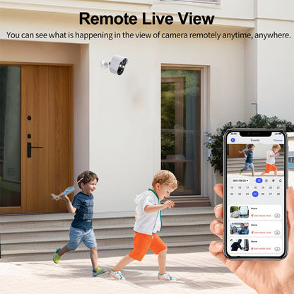 🏡Keep Your Home Safe 24/7 🔒Solar Powered Surveillance Camera - WiFi Wireless IP Camera