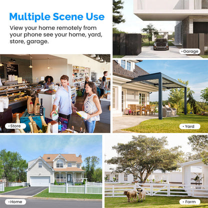 🏡Keep Your Home Safe 24/7 🔒Solar Powered Surveillance Camera - WiFi Wireless IP Camera
