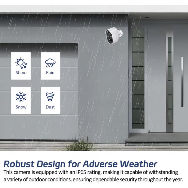 🏡Keep Your Home Safe 24/7 🔒Solar Powered Surveillance Camera - WiFi Wireless IP Camera