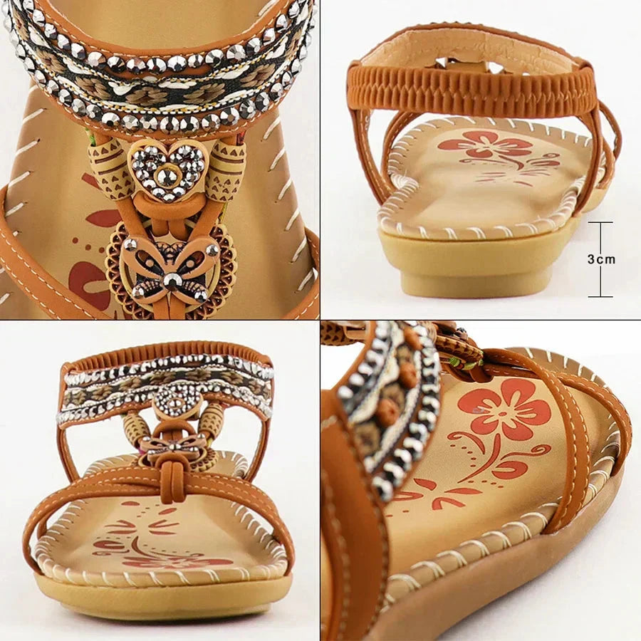 👡 40% OFF NOW! 💎 Bohemian Orthopedic Sandals – Arch Support, Non-Slip Sole & Barefoot Comfort for All-Day Wear 🌈