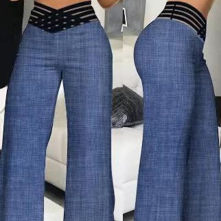🔥 Zeitlich begrenzter Verkauf – Bis zu 50% RABATT🍃Freizeit-High-Waist-Hosen mit weitem Bein für Damen