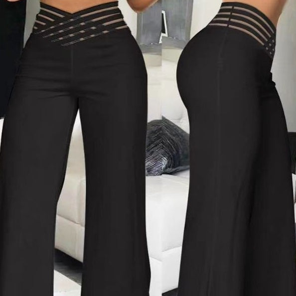 🔥 Zeitlich begrenzter Verkauf – Bis zu 50% RABATT🍃Freizeit-High-Waist-Hosen mit weitem Bein für Damen