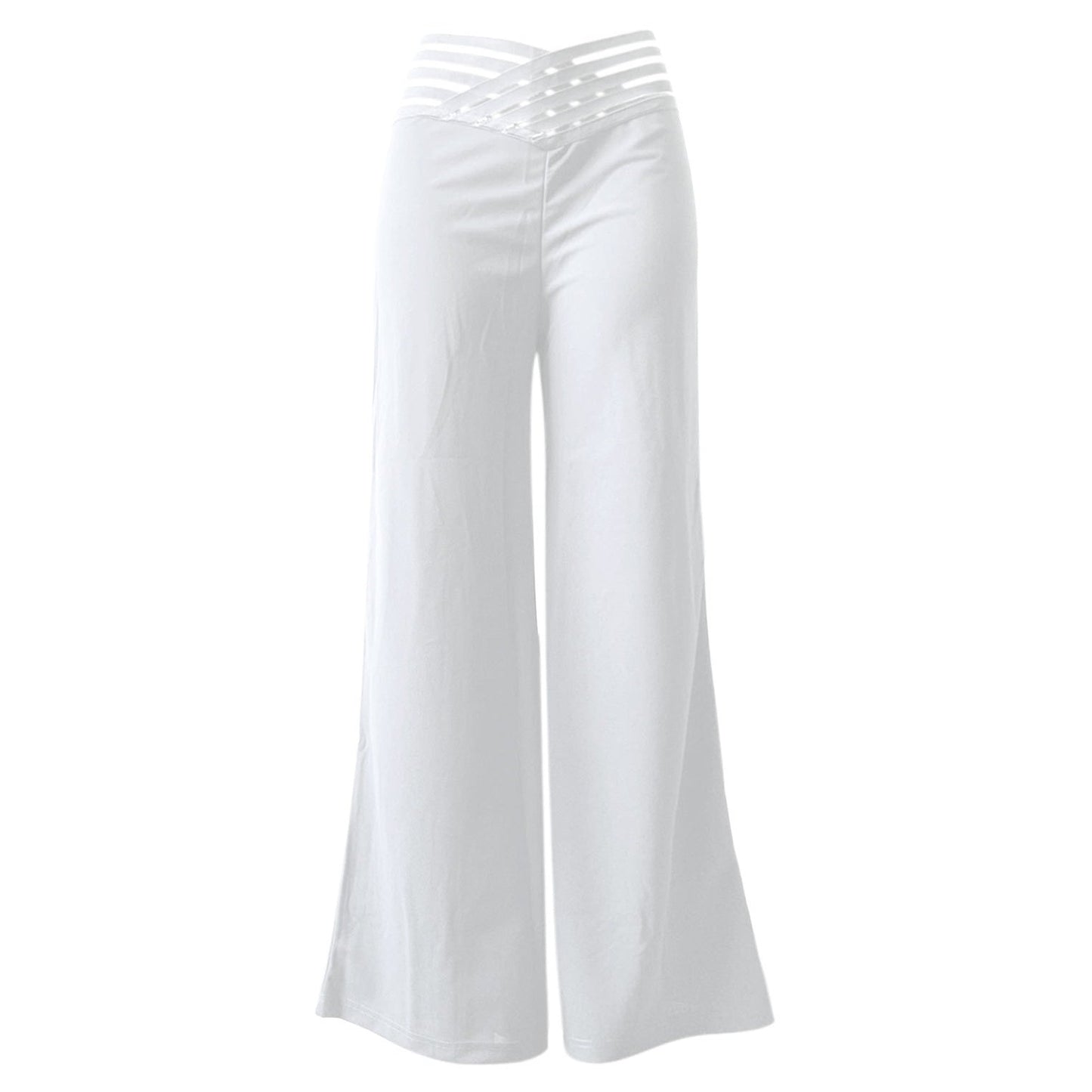 🔥 Zeitlich begrenzter Verkauf – Bis zu 50% RABATT🍃Freizeit-High-Waist-Hosen mit weitem Bein für Damen