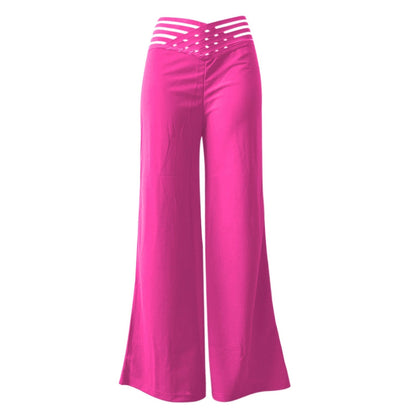 🔥 Zeitlich begrenzter Verkauf – Bis zu 50% RABATT🍃Freizeit-High-Waist-Hosen mit weitem Bein für Damen