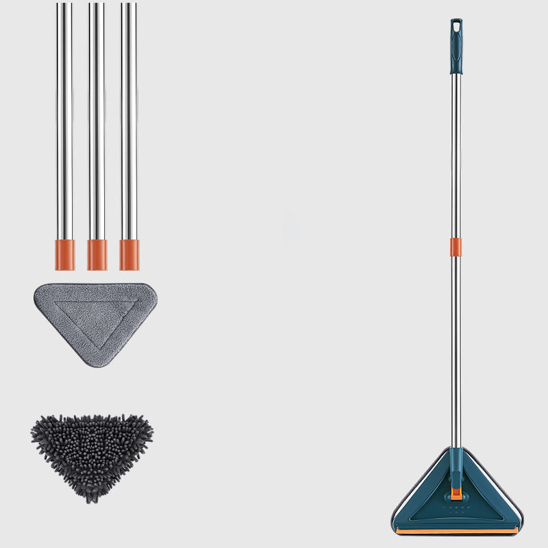 🔥Hot Sale 50% Off 💕 Multi-purpose Telescopic Pole 360° Rotatable Triangle Water Absorbing Dust Mop