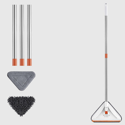🔥Hot Sale 50% Off 💕 Multi-purpose Telescopic Pole 360° Rotatable Triangle Water Absorbing Dust Mop