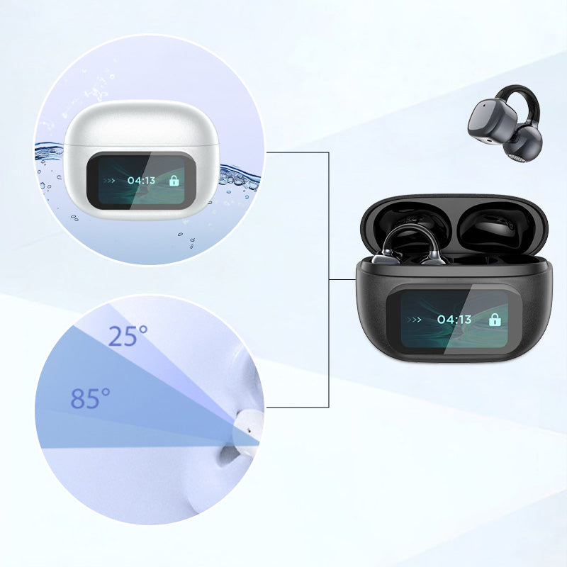 🔥2025 HEISSER VERKAUF🔥🎧Ear-Clip Smart Color Screen Intelligentes Übersetzungs-Headset🎧