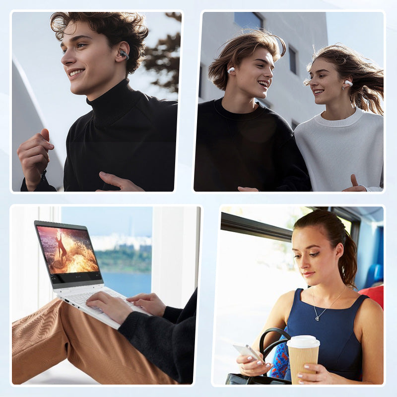 🔥2025 HEISSER VERKAUF🔥🎧Ear-Clip Smart Color Screen Intelligentes Übersetzungs-Headset🎧