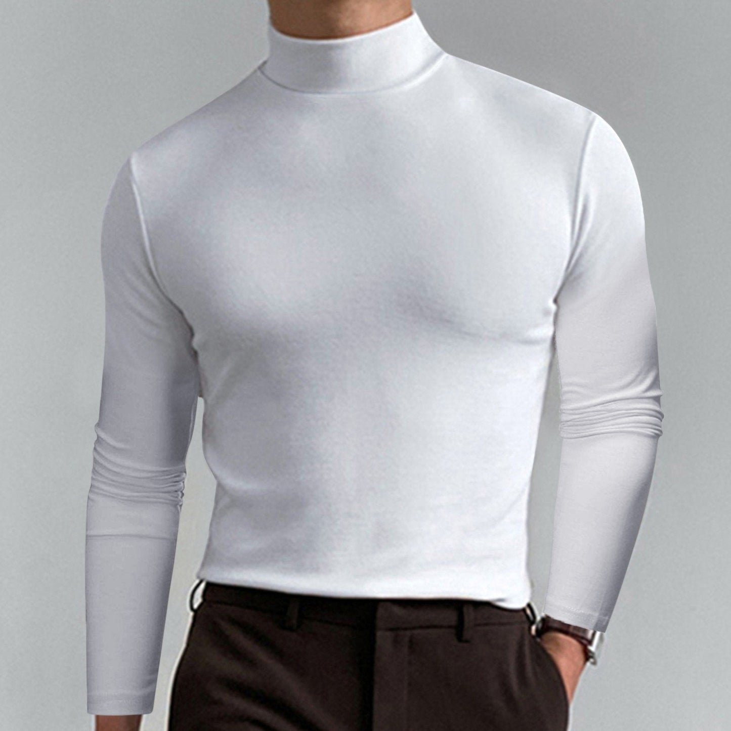 👕 60% RABATT JETZT! 🔥 Herren Stehkragen Slim Fit T-Shirt - Dehnbar & Atmungsaktiv für Sport oder Freizeit, Modern Stil & Komfort 🏃‍♂️📦