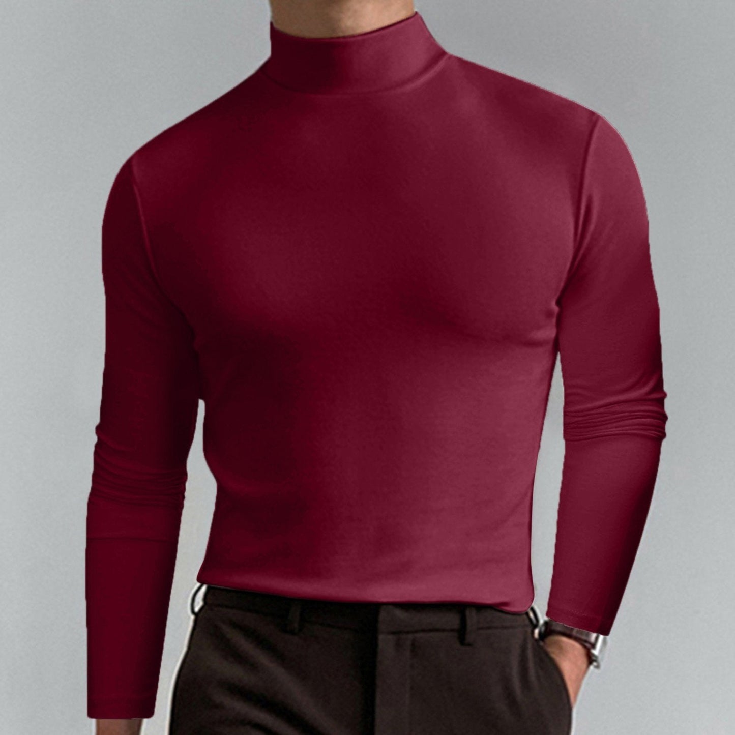 👕 60% RABATT JETZT! 🔥 Herren Stehkragen Slim Fit T-Shirt - Dehnbar & Atmungsaktiv für Sport oder Freizeit, Modern Stil & Komfort 🏃‍♂️📦