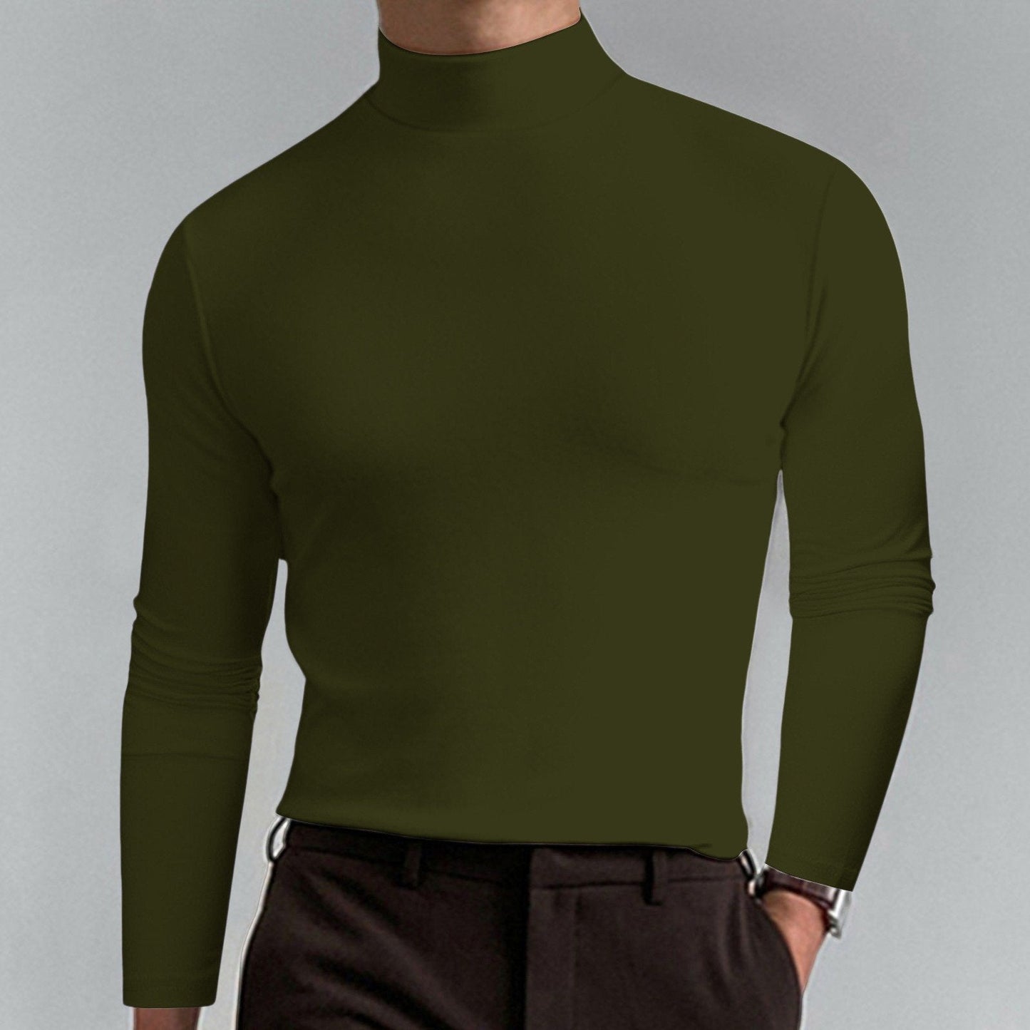 👕 60% RABATT JETZT! 🔥 Herren Stehkragen Slim Fit T-Shirt - Dehnbar & Atmungsaktiv für Sport oder Freizeit, Modern Stil & Komfort 🏃‍♂️📦