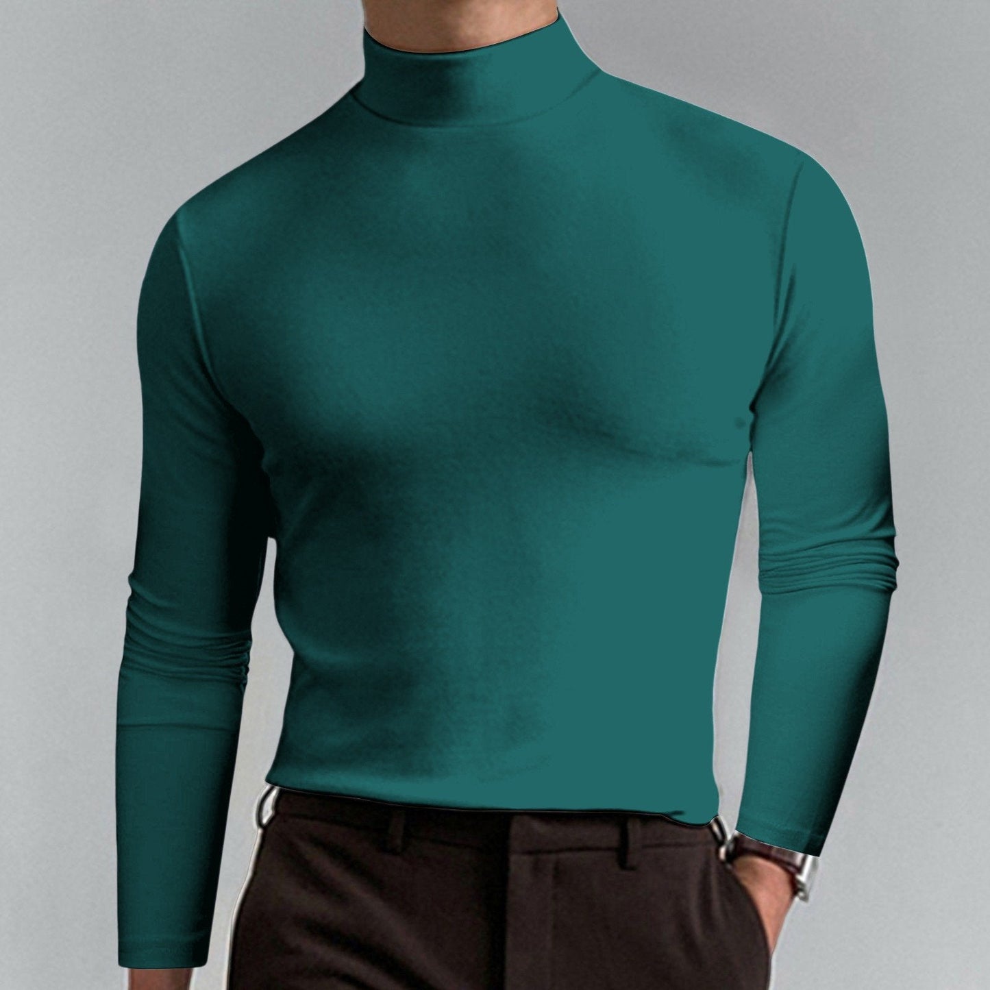 👕 60% RABATT JETZT! 🔥 Herren Stehkragen Slim Fit T-Shirt - Dehnbar & Atmungsaktiv für Sport oder Freizeit, Modern Stil & Komfort 🏃‍♂️📦