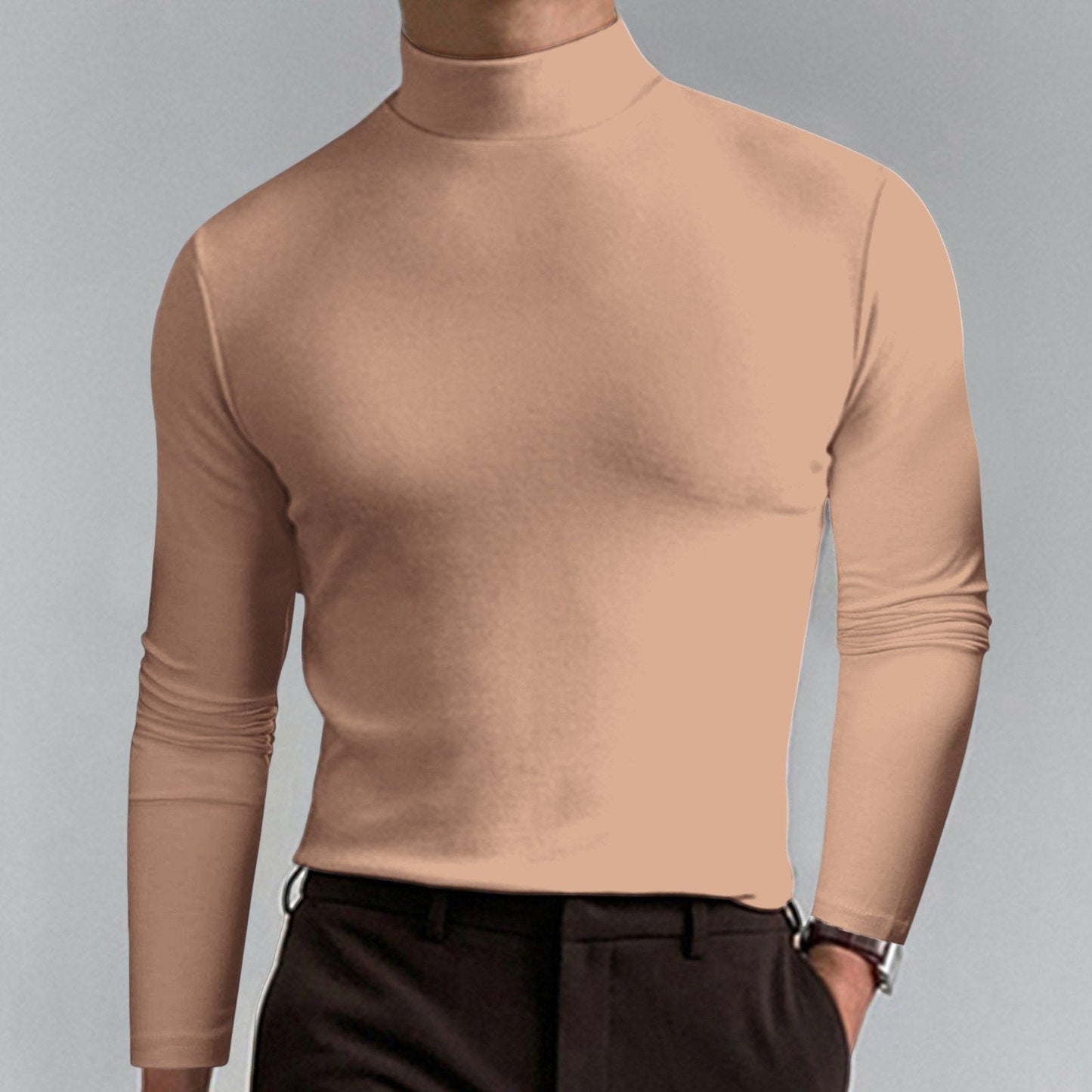 👕 60% RABATT JETZT! 🔥 Herren Stehkragen Slim Fit T-Shirt - Dehnbar & Atmungsaktiv für Sport oder Freizeit, Modern Stil & Komfort 🏃‍♂️📦