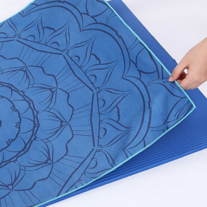 Stylish Printed Non-Slip Yoga Towel