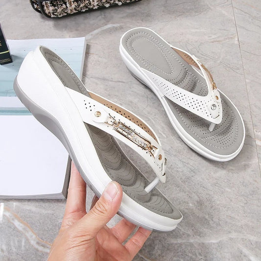 🎀 Flip-flops For Women With Cushioning That Provides Arch Support✨ Sparkle & Comfort All Day🌞