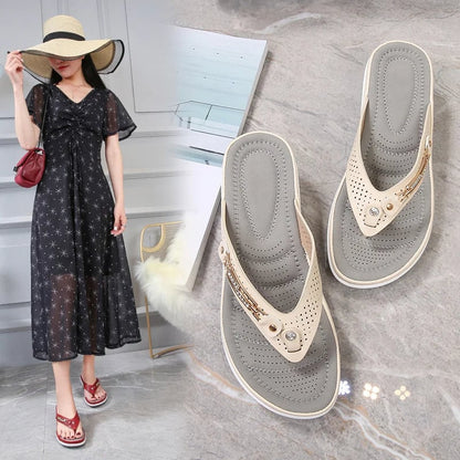 🎀 Flip-flops For Women With Cushioning That Provides Arch Support✨ Sparkle & Comfort All Day🌞