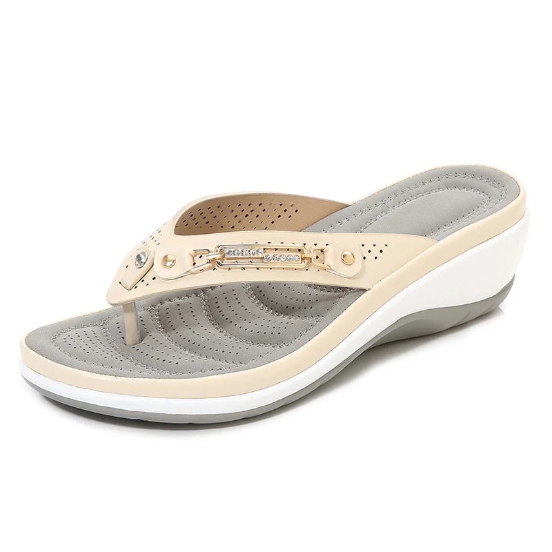 🎀 Flip-flops For Women With Cushioning That Provides Arch Support✨ Sparkle & Comfort All Day🌞