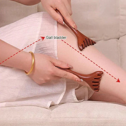 💥Bestseller 50 % reduziert – Massageset aus Naturstein: Schabebrett, Fingerklemmen und eiförmiges Massagegerät