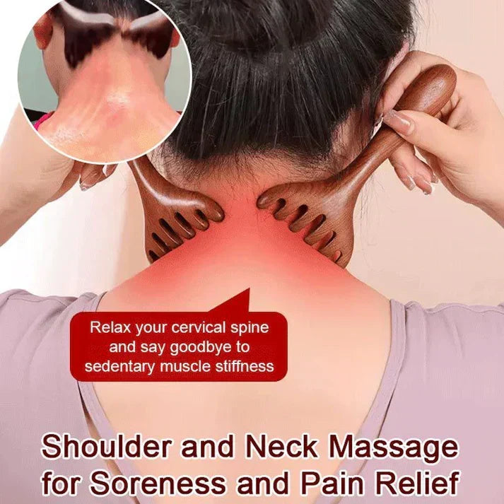 💥Bestseller 50 % reduziert – Massageset aus Naturstein: Schabebrett, Fingerklemmen und eiförmiges Massagegerät