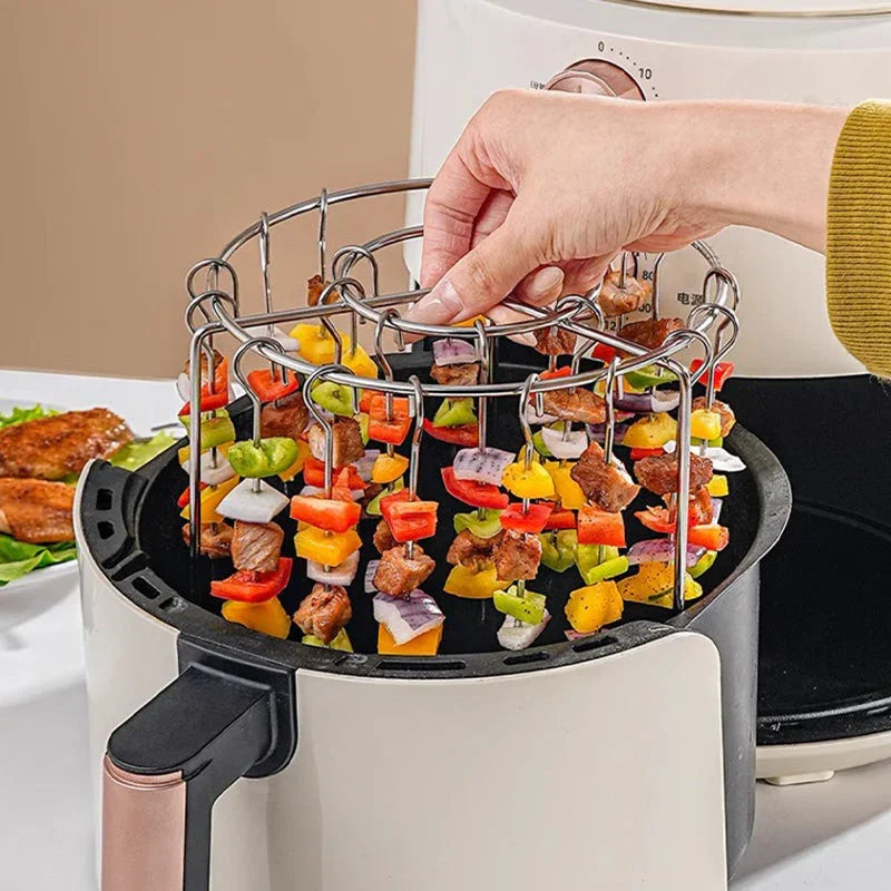 Gratis Verbrühungsschutzhandschuhe Für Eine Begrenzte Zeit🥩Heißluftfritteuse Vertikalspießgrill + Kostenlose Hitzebeständige Handschuhe 🍤