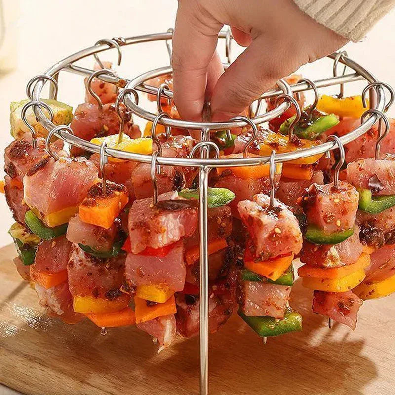 Gratis Verbrühungsschutzhandschuhe Für Eine Begrenzte Zeit🥩Heißluftfritteuse Vertikalspießgrill + Kostenlose Hitzebeständige Handschuhe 🍤