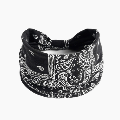 Printed Elastic Wide Sports Headband