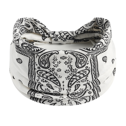 Printed Elastic Wide Sports Headband
