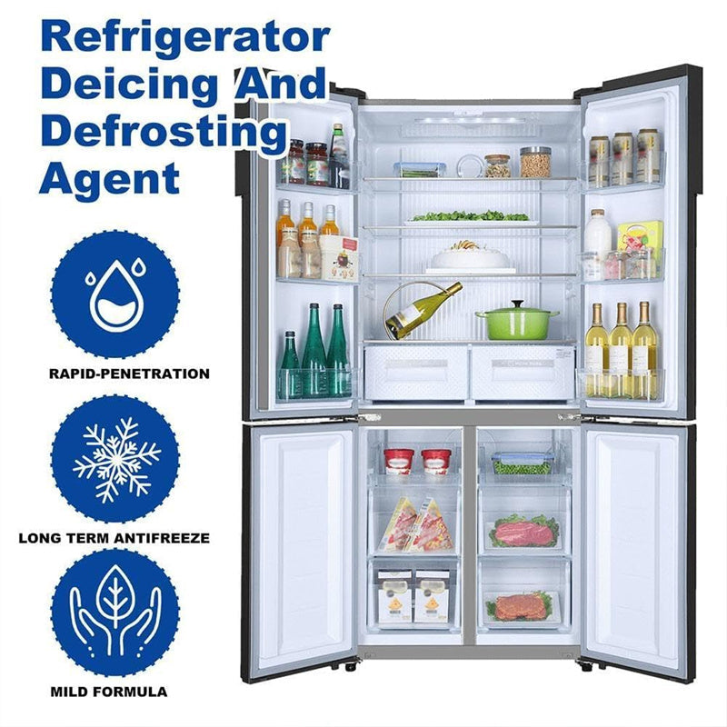 🧊 2 KAUFEN, 1 GRATIS! ✨ Kühlschrank-Enteiserspray - Taut Eis schnell ab & Verhindert Frost, Sicher für alle Geräte ❄️📦