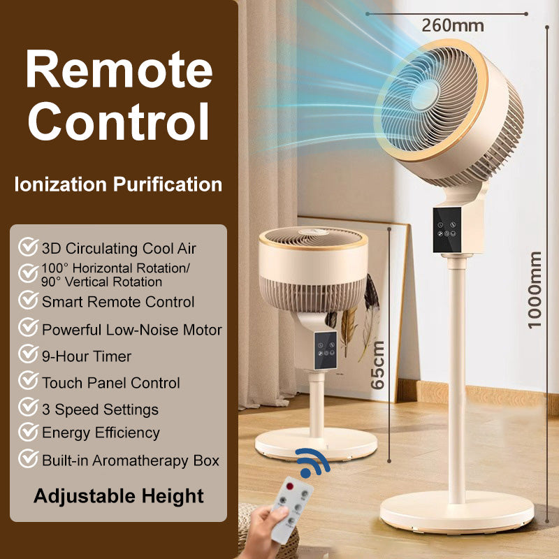 ⚡ Limited stock🌬️Quiet 3-Speed Oscillating Pedestal Fan – Adjustable Home Air Circulator❄️  360° rotation✔️Three fan speeds, quiet during sleep 🤫