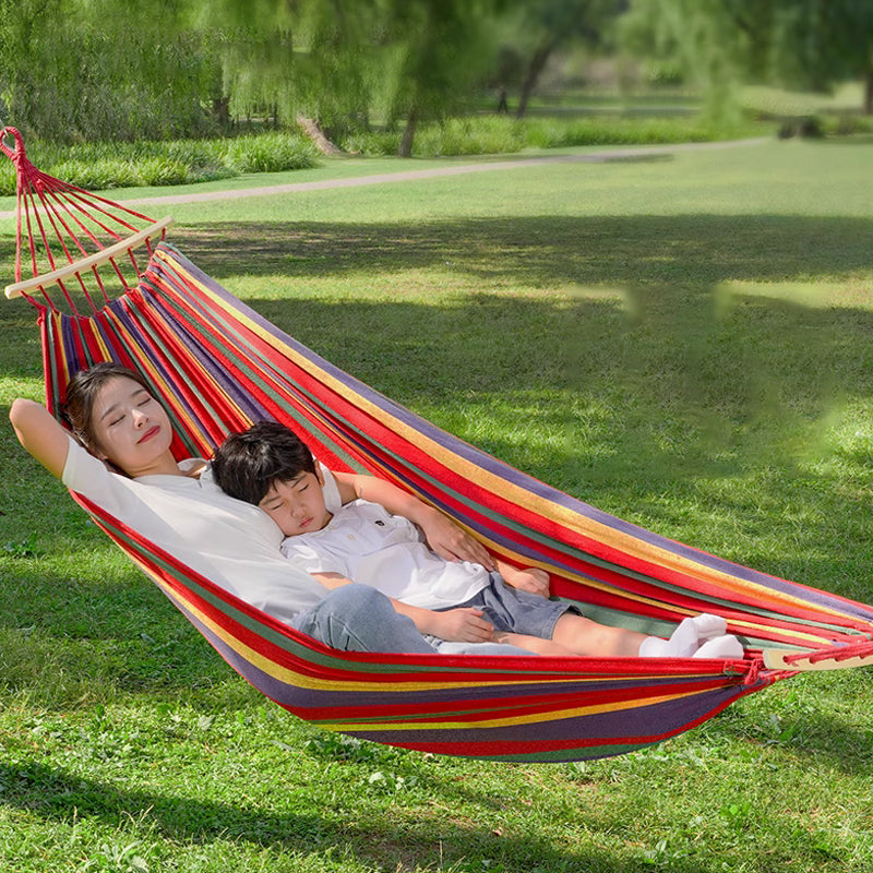 🏡Reinforced & Multi-Person Striped Hammock🌞 Your New Favourite Summer Spot