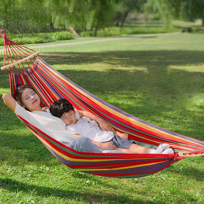 🏡Reinforced & Multi-Person Striped Hammock🌞 Your New Favourite Summer Spot