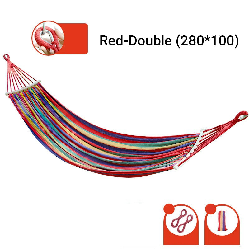🏡Reinforced & Multi-Person Striped Hammock🌞 Your New Favourite Summer Spot