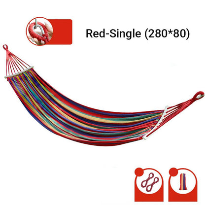 🏡Reinforced & Multi-Person Striped Hammock🌞 Your New Favourite Summer Spot
