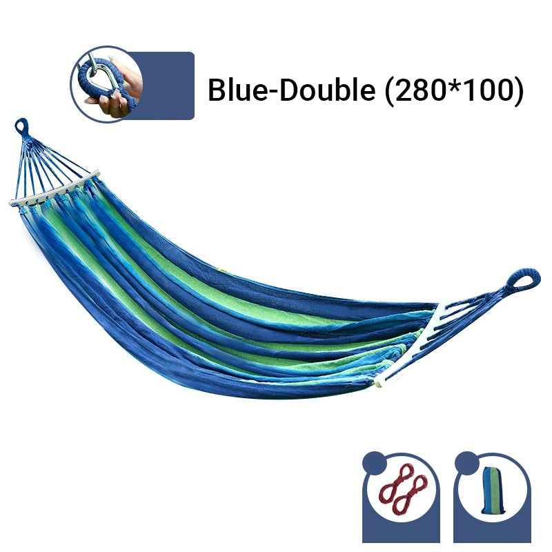 🏡Reinforced & Multi-Person Striped Hammock🌞 Your New Favourite Summer Spot