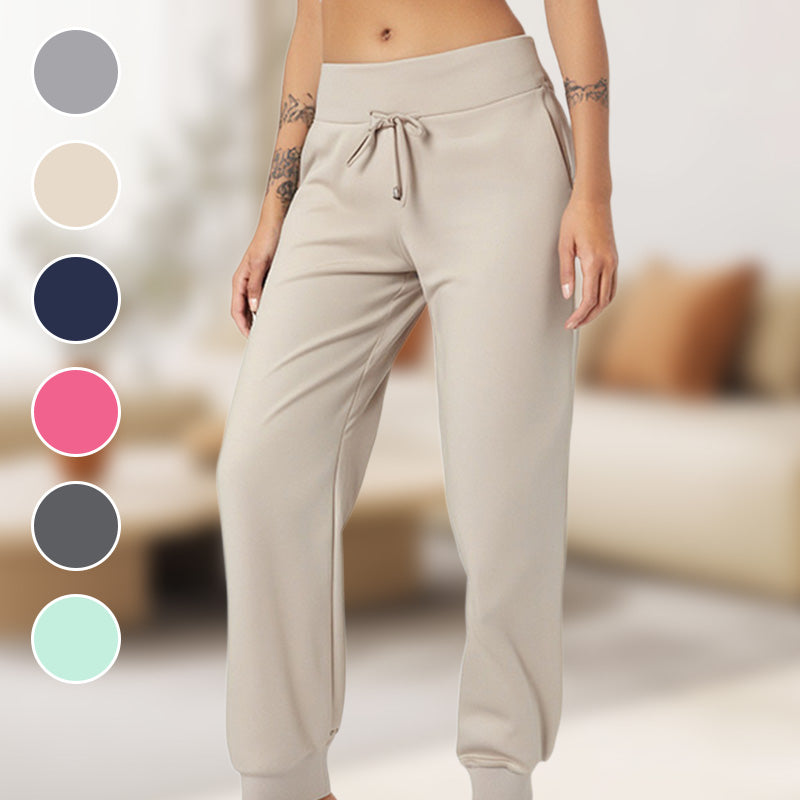 🎁Letzter Tag 50% Rabatt🔥Damen 2025 Ultraweiche Lounge Capri Jogger Sweathose Sport Yoga mit Taschen (JETZT 2 KAUFEN UND VERSANDKOSTENFREI ERHALTEN!!!)