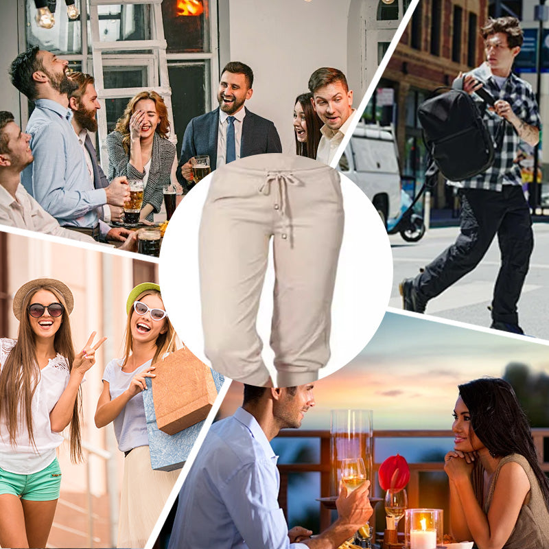 🎁Letzter Tag 50% Rabatt🔥Damen 2025 Ultraweiche Lounge Capri Jogger Sweathose Sport Yoga mit Taschen (JETZT 2 KAUFEN UND VERSANDKOSTENFREI ERHALTEN!!!)